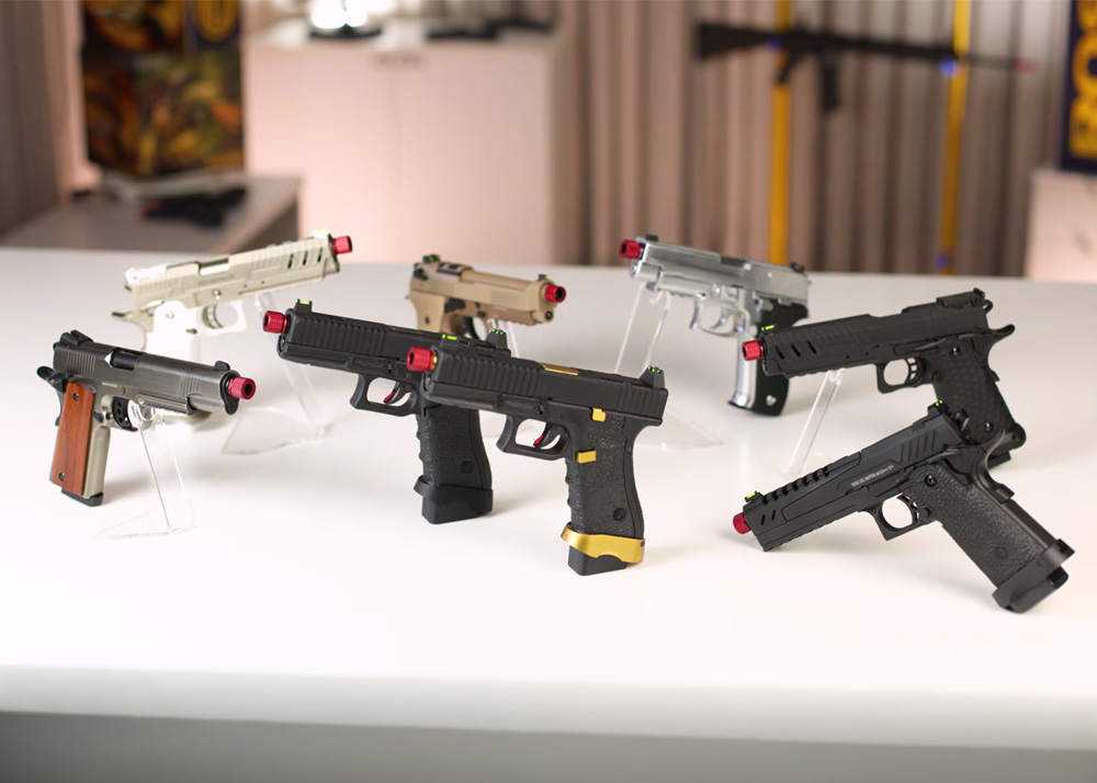 New Rossi GBBs: Shadow, Striker, P226 Silver, M9A4 Tan, Raptor & More