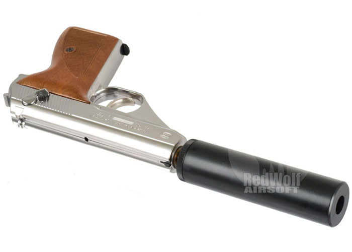 マルシン モーゼル MAUSER HSc シルバー サイレンサー ASGK刻印有 Marushin HSC Silver + Silencer In Stock | Popular Airsoft