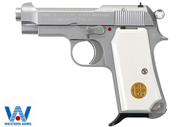 Western Arms Silver Beretta M1934 HW | Popular Airsoft