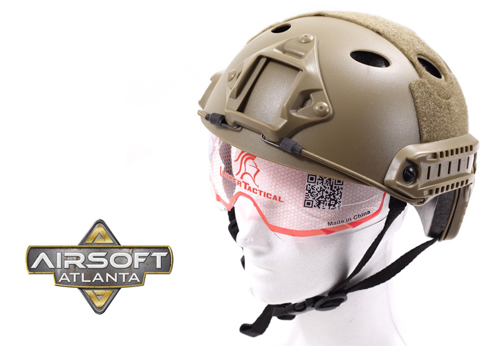 FAST Tactical Helmet w/ Retractable Visor Popular Airsoft To