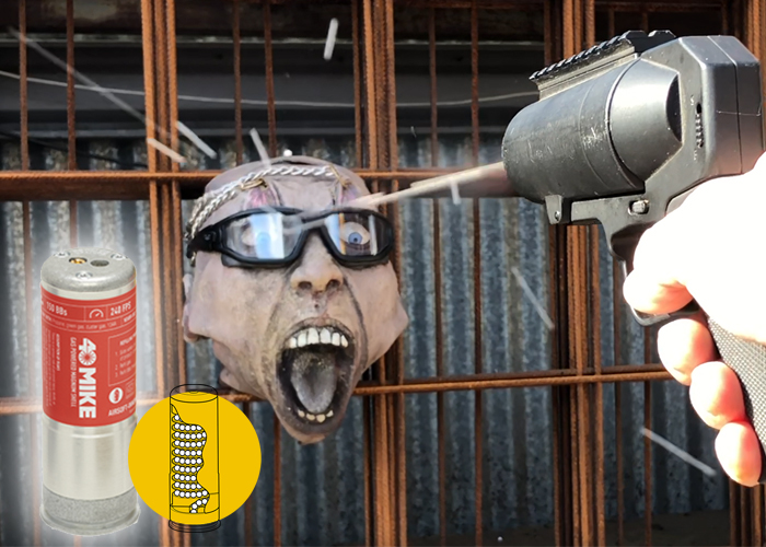 ４０ＭＩＫＥ Airsoft Innovations - 40 Mike Gas Magnum Airsoft Grenade Shell