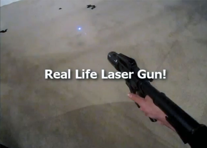 Just For Kicks An Airsoft Gun Converted To Fire Laser Popular Airsoft To The Airsoft