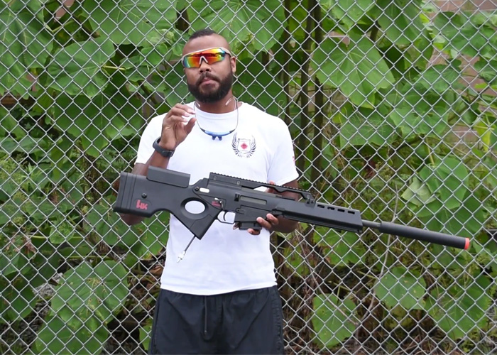 Airsoftjunkiez Custom PolarStar SL9 DMR Popular Airsoft To The Airsoft World