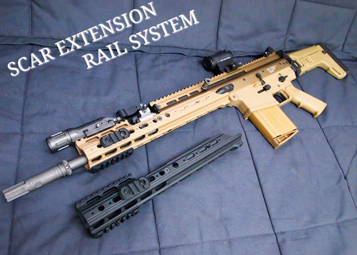 SCAR Extension Rail System By Angry Gun Popular Airsoft To
