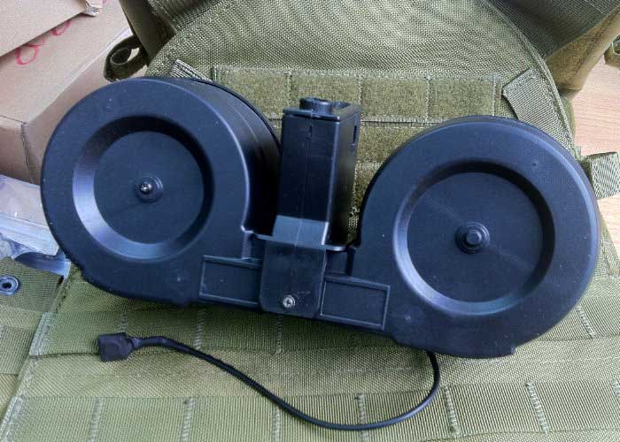 Battleaxe M4 & G36 Electric Drum Magazines Popular Airsoft