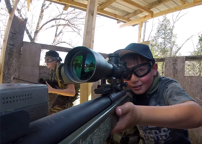 Airsoft Sniper Kid At Noob Day 2017 Popular Airsoft To The