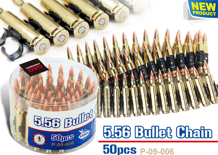 Dummy 5.56 Bullet Chain From G&G Popular Airsoft To The