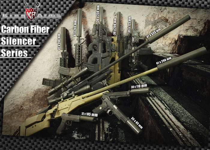 New King Arms Carbon Fiber Silencers | Popular Airsoft: Welcome To The