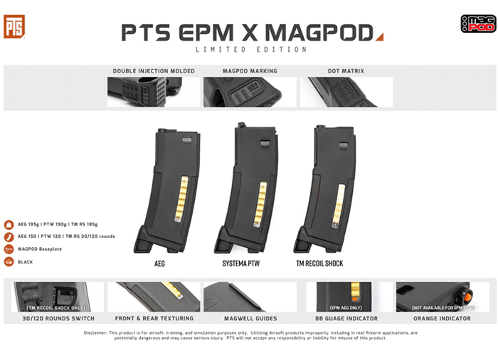 PTS EPM x MAGPOD Limited Edition Popular Airsoft To The