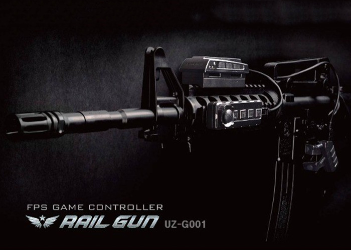 Turn Your Airsoft Gun Into An FPS Video Game Controller With RAIL GUN