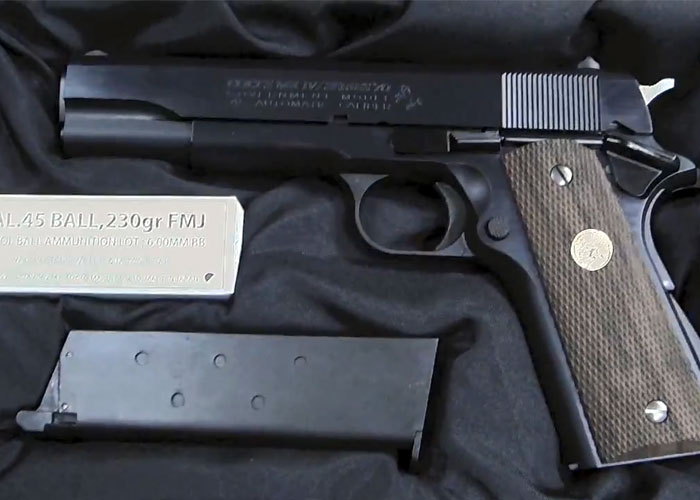 Tokyo Marui Colt Government Mark IV Series 70 Nickel Finish