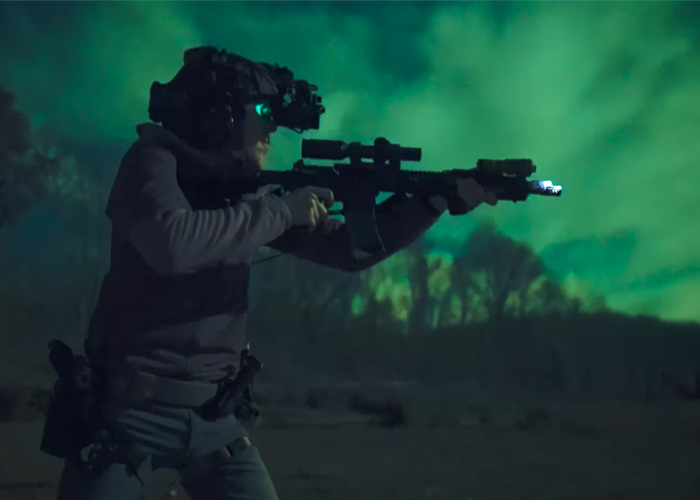 Night Vision Shooting With A Rifle Popular Airsoft To The Airsoft World