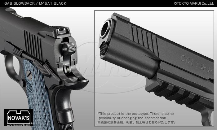 TM M45A1 Black GBB Pistol 04