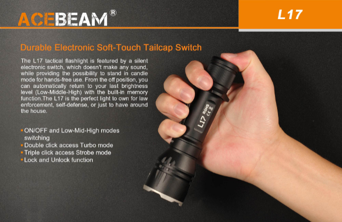 Acebeam L17 Tactical Flashlight 04