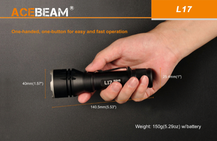 Acebeam L17 Tactical Flashlight 05