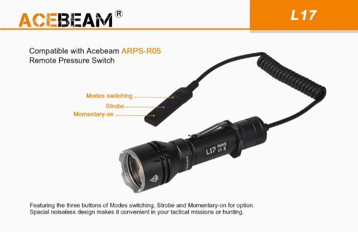 Acebeam L17 Tactical Flashlight 07