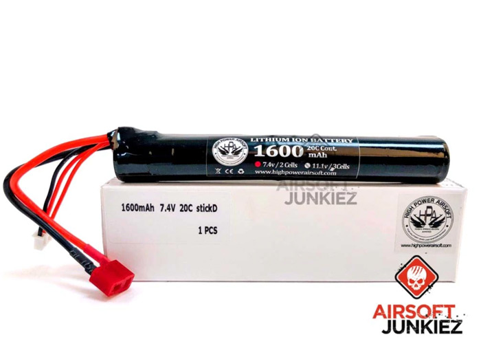 HPA Lion 7.4v 1600mah Stick Battery At Airsoftjunkiez Popular