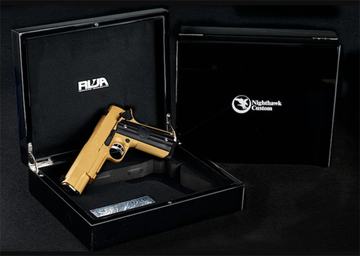 Bang Bang Cerakoted Gold RWA NightHawk GRP Recon 02