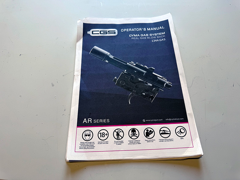 CYMA CGS T8 SP System Colt MK16 9.5" GBB 03