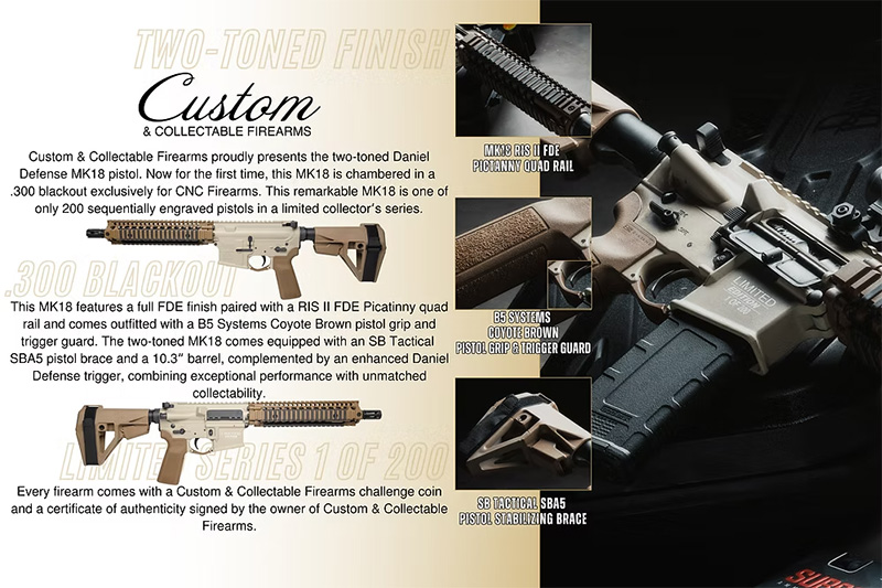 Limited Run Daniel Defense MK18 Two-Toned .300 Blackout From CNC
