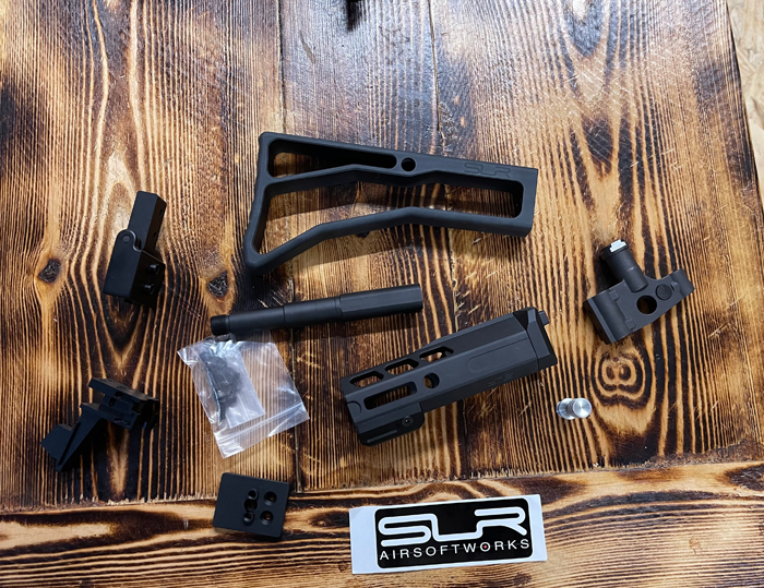 DYTAC SLR Airsoftworks ION 4.7" Light M-Lok Handguard & Stock Set For Tokyo Marui AKM GBBR 04