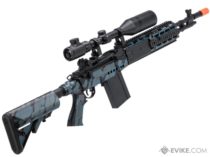 Evike.com CYMA M14 EBR DMR AEG With Black Sheep Arms Custom Cerakote 03