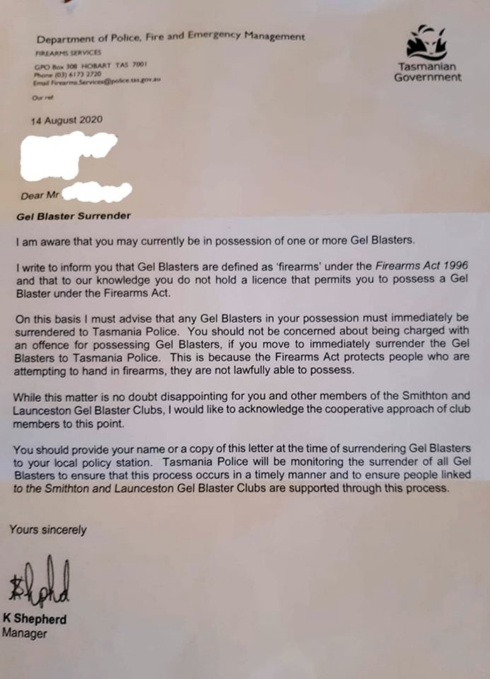 Tasmania Gel Blaster