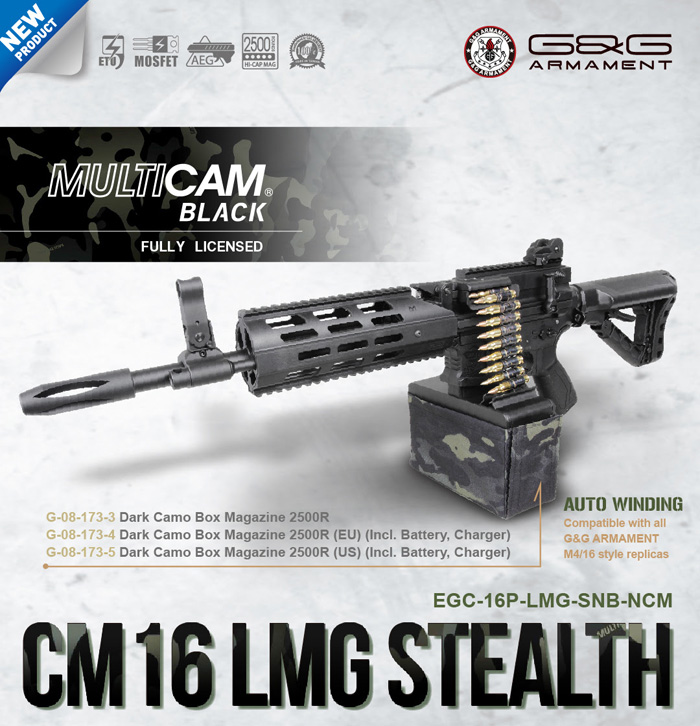 New G&G Armament CM16 LMG Stealth | Popular Airsoft: Welcome