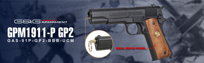 G&G Armament GPM1911-P GP2 GBB Pistol 02