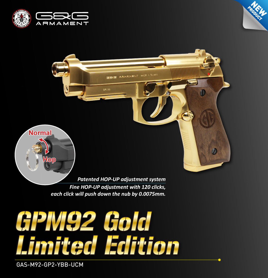 G&G Armament GPM92 Gold Edition 02