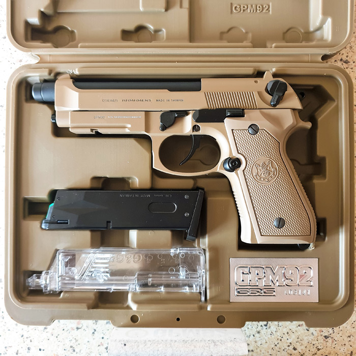 G&G GPM92 MS Metal Version GBB Desert