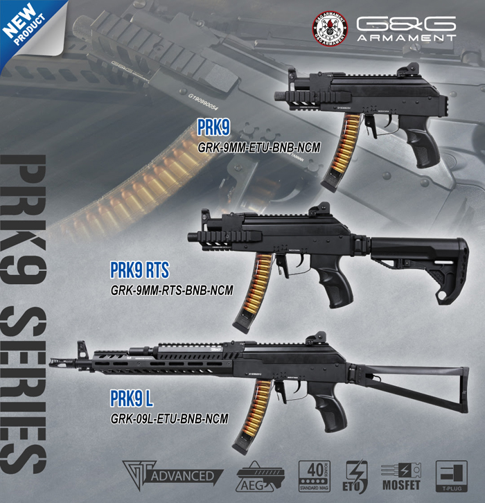 G&G Armament Announce the PRK9 AEG Series Popular Airsoft To