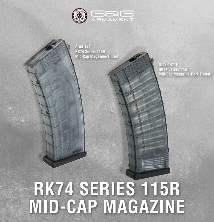 G&G RK74 RK74 T/E/CQB 115R Mid-Cap Magazines 02