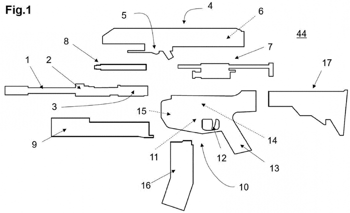 Glock Rifle Patent Design 02