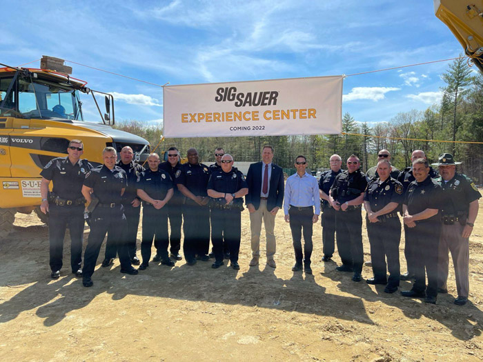 Gov Sununu with officials at the ground breaking ceremony