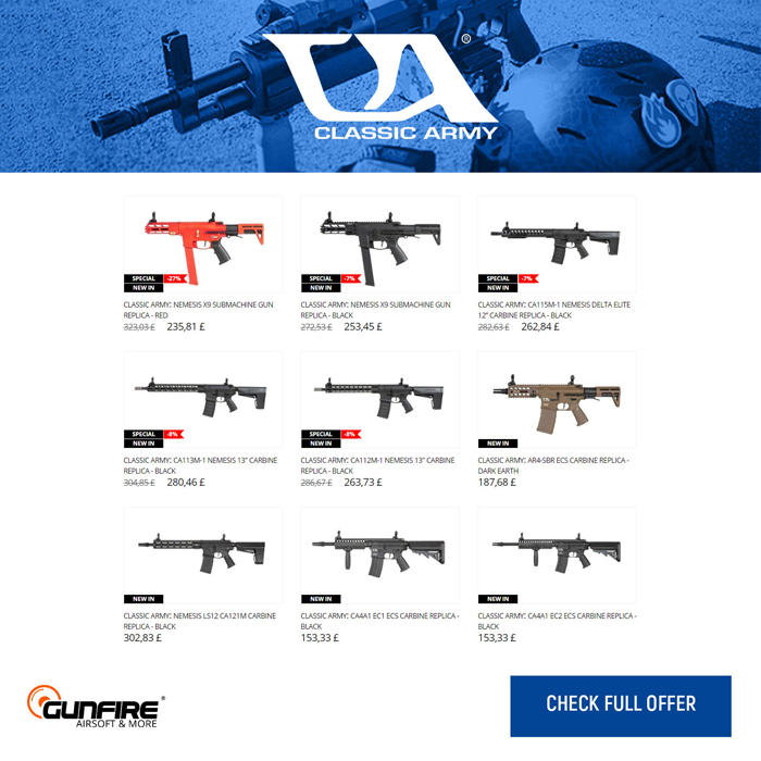 Gunfire Classics Army 18 April 2020