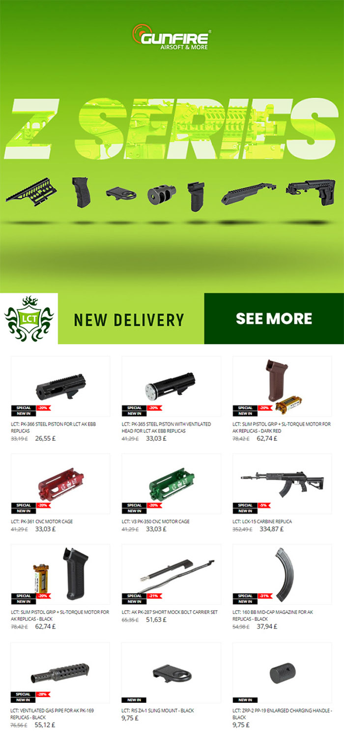 Gunfire LCT Airsoft Z Series