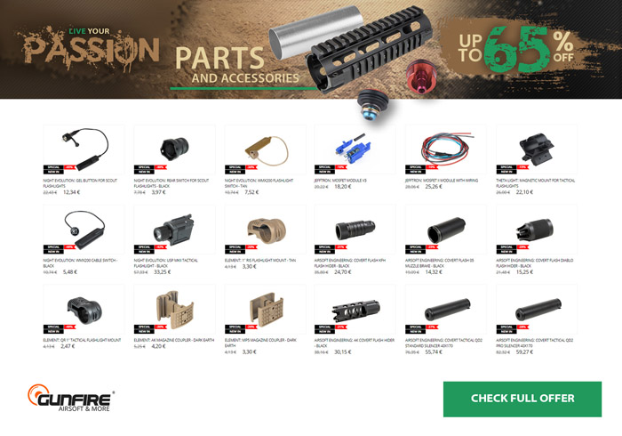 Gunfire Live Your Passion Sale 2019 Parts