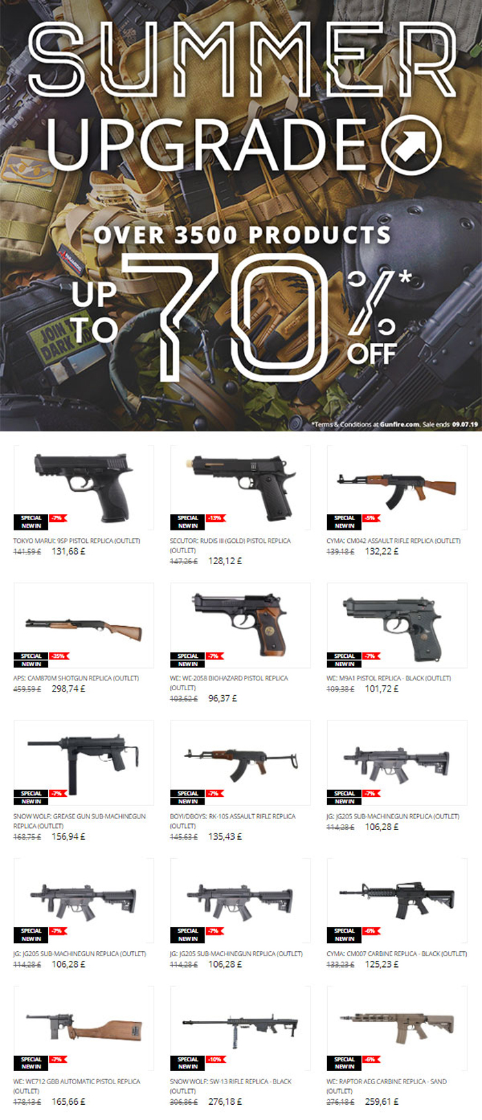 Gunfire Summer Upgrade Sale 2019  02