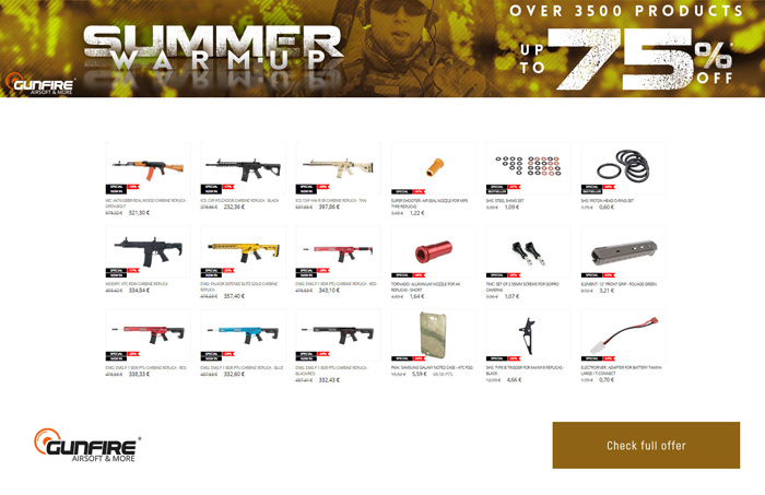Gunfire Warm-Up Sale