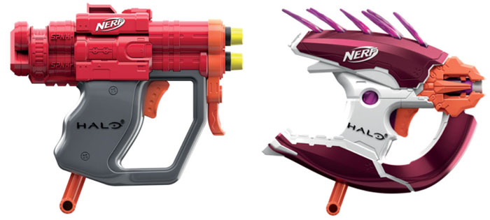 NERF Halo SPNKr MicroShot & NERF Halo NEEDLER MicroShot 