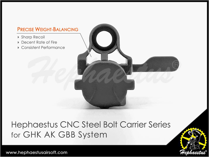 Hephaestus CNC Steel Bolt For GHK AK GBB 02