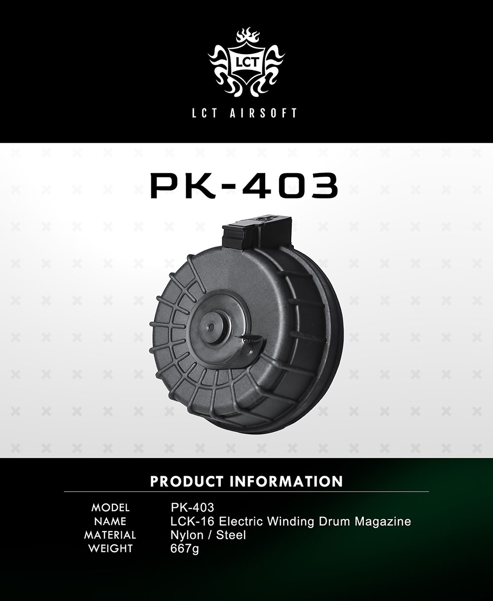 LCT Airsoft LCK-16 LMG AEG Accessory