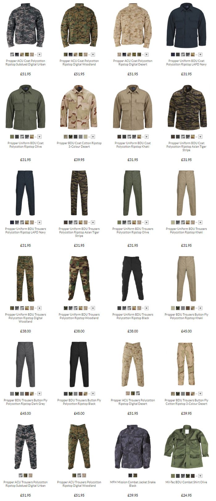Military 1st Combat Uniforms Sale 2019