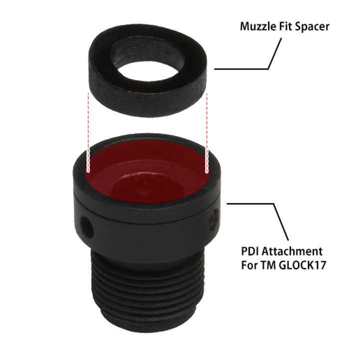 PDI Muzzle Fit Spacer For Tokyo Marui LCP 02