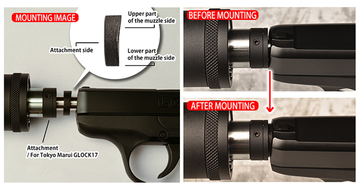 PDI Muzzle Fit Spacer For Tokyo Marui LCP 03