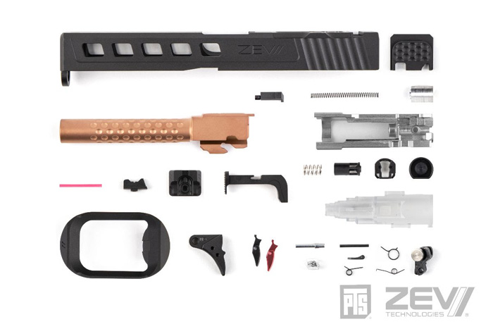 PTS ZEV Fulcrum Adjustable Trigger & Dragonfly Slide Kit For G17