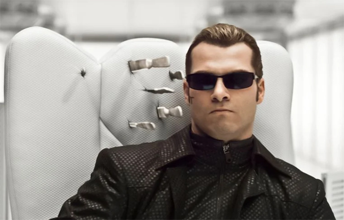 Shawn Robers as Albert Wesker in live action Resident Evil movie
