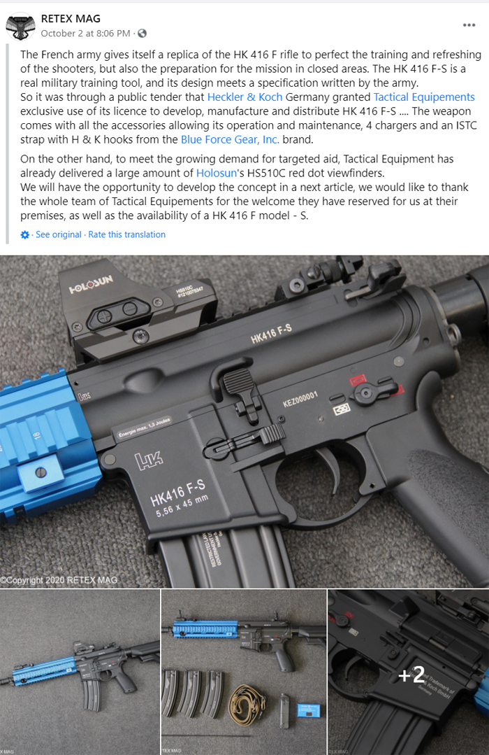 French Army Picks Airsoft Hk416 F S As Training Weapon Popular Airsoft Welcome To The Airsoft World