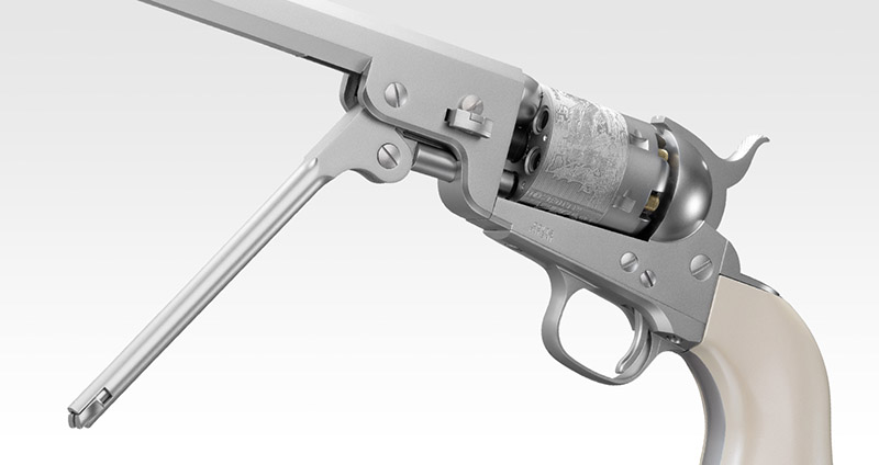 Tokyo Marui M1851 NAVY Air Revolver Pro Silver Model 03